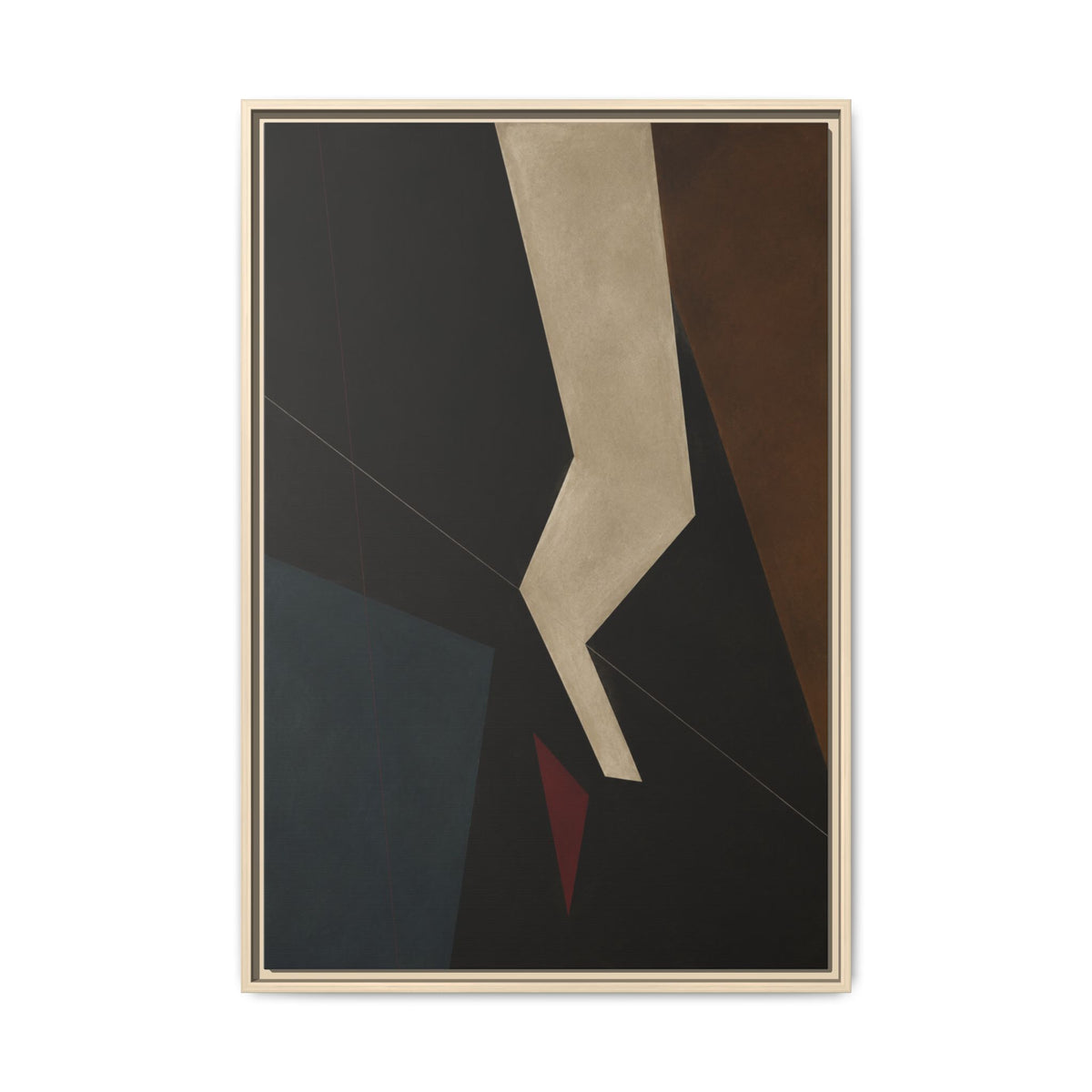 Silent Axis No. 25 — Floating Frame Canvas