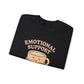 Emotional Support Latte Sweatshirt – Cozy Fall Crewneck for Coffee Lovers, Aesthetic Oversized Pullover