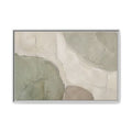 Still Terrain No. 19 – Sage Green Abstract Floating Frame Canvas Wall Art