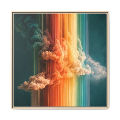 Colorful Surreal Cloud Canvas Wall Art | Luminous Drift
