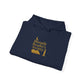 Moonlit Reader’s Society Hoodie – Cozy Book Lover Pullover for Night Readers (Maroon)