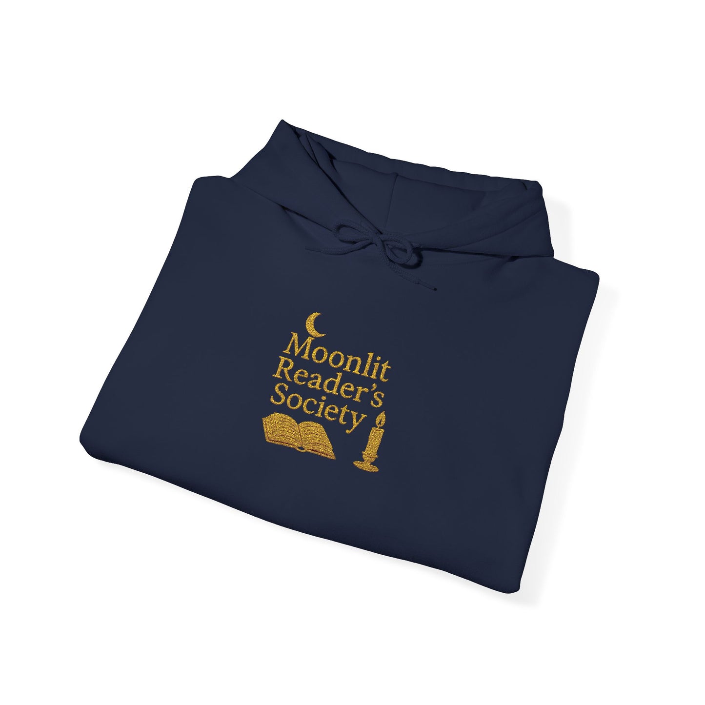 Moonlit Reader’s Society Hoodie – Cozy Book Lover Pullover for Night Readers (Maroon)