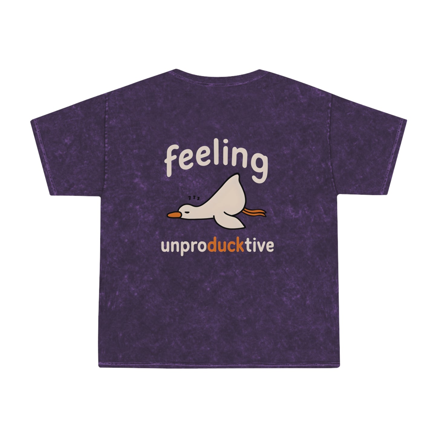 Feeling UnproDUCKtive" Vintage Duck T-Shirt – Funny Lazy Day Graphic Tee