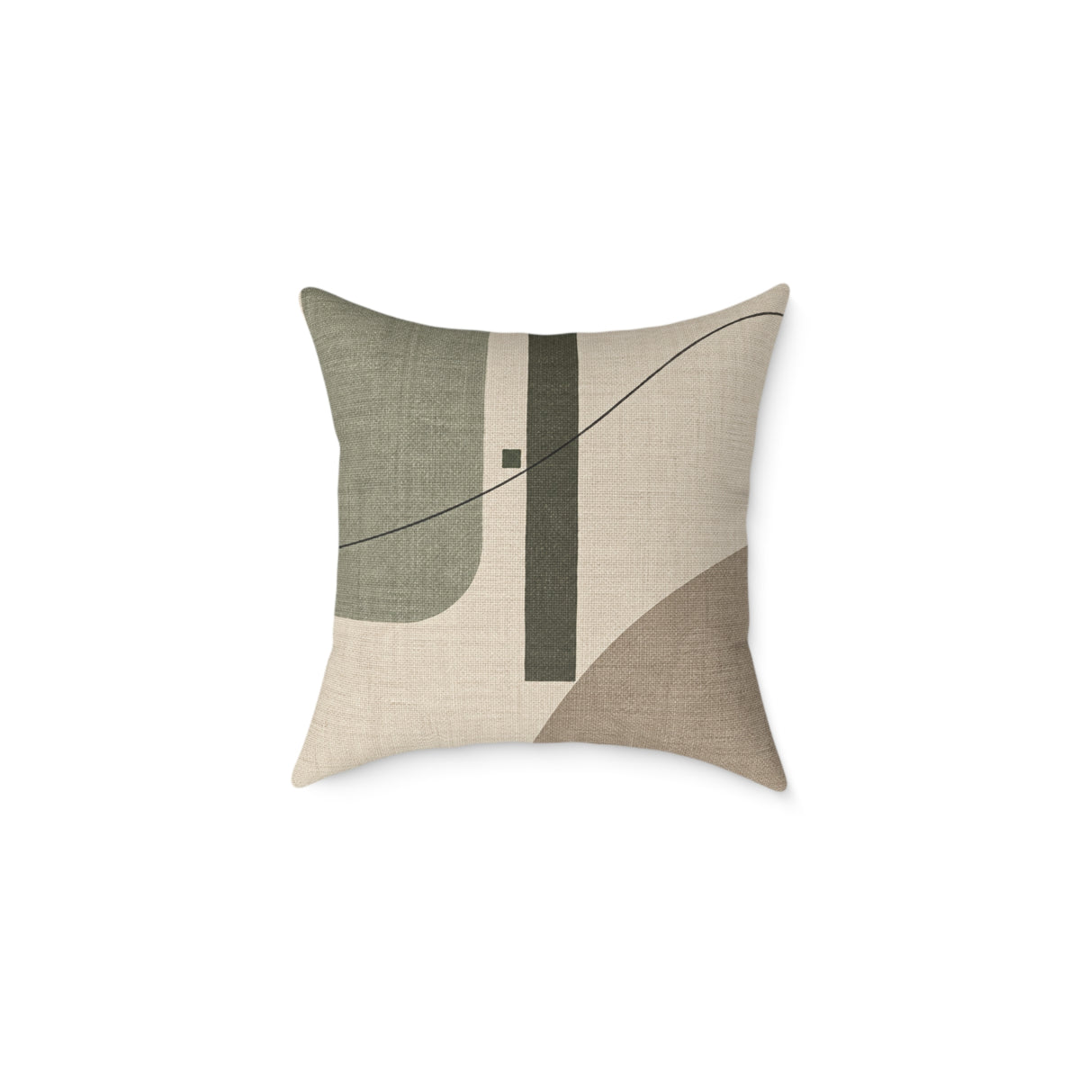 Still Terrain No. 19 | Sage Abstract Decorative Pillow
