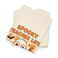 Spooky Teacher Life Halloween Unisex T-Shirt – Cute Ghost Teacher Tee Fueled by Caffeine & Candy Corn – Fall Teacher Shirt
