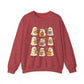 Cute Ghost Unisex Sweatshirt – Cozy Fall & Halloween Crewneck for Book Lovers, Coffee Drinkers & Pumpkin Season