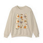 Cute Ghost Unisex Sweatshirt – Cozy Fall & Halloween Crewneck for Book Lovers, Coffee Drinkers & Pumpkin Season