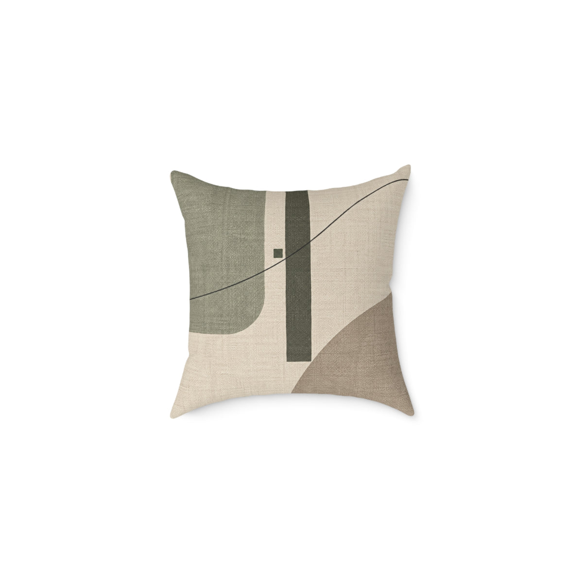 Still Terrain No. 19 | Sage Abstract Decorative Pillow