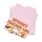 Spooky Teacher Life Halloween Unisex T-Shirt – Cute Ghost Teacher Tee Fueled by Caffeine & Candy Corn – Fall Teacher Shirt