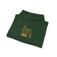 Moonlit Reader’s Society Hoodie – Cozy Book Lover Pullover for Night Readers (Maroon)