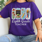 Personalized Eighth Grade Teacher Shirt with Name | Custom Grade Back to School Tee | Cute Gift for Teachers | Teacher Appreciation Shirt