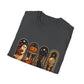 Spooky Season Halloween T-Shirt – Cute Ghost, Pumpkin, Black Cat & Crystal Ball Graphic Tee for Fall