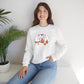 Cute Ghosts Campfire Embroidered Sweatshirt | Cozy Fall Halloween Crewneck | Spooky Season Autumn Pullover for Women & Men