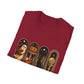 Spooky Season Halloween T-Shirt – Cute Ghost, Pumpkin, Black Cat & Crystal Ball Graphic Tee for Fall