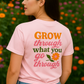 Bloom Boldly Graphic Tee – Retro Floral Aesthetic Shirt for Women | Cottagecore Garden T-Shirt