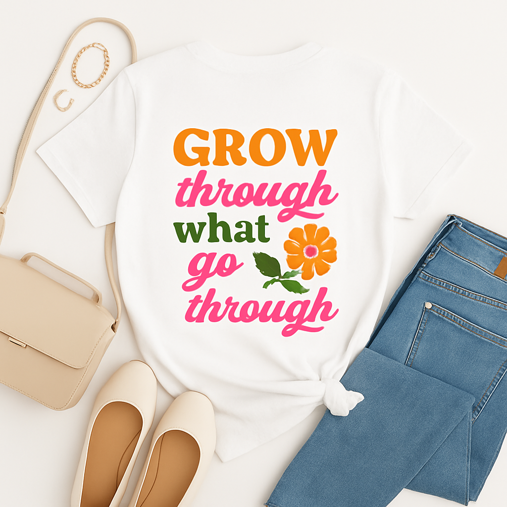 Bloom Boldly Graphic Tee – Retro Floral Aesthetic Shirt for Women | Cottagecore Garden T-Shirt
