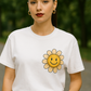 "Happy Is The New Rich T-Shirt – Smiley Face Front & Retro Quote Back | Positive Vibes Tee"
