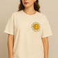 "Happy Is The New Rich T-Shirt – Smiley Face Front & Retro Quote Back | Positive Vibes Tee"
