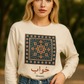 Dream Calligraphy Shirt – Arabic Aesthetic Long Sleeve – Modern Minimal Tile Art Graphic Tee – Cultural Unisex Top – Artsy Gift Idea