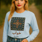 Dream Calligraphy Shirt – Arabic Aesthetic Long Sleeve – Modern Minimal Tile Art Graphic Tee – Cultural Unisex Top – Artsy Gift Idea