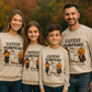 Cutest Pumpkins Halloween Family Sweatshirt, Personalized Matching Fall Ghost Pumpkin Shirts, Mommy Daddy Kids Halloween Outfit