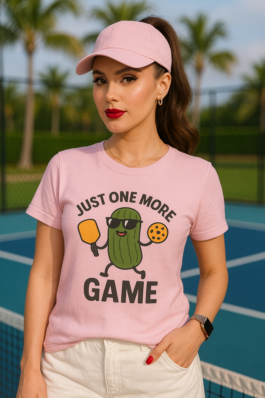 Just One More Game Pickleball T-Shirt – Funny Pickleball Graphic Tee for Men & Women | Pickleball Gift Idea