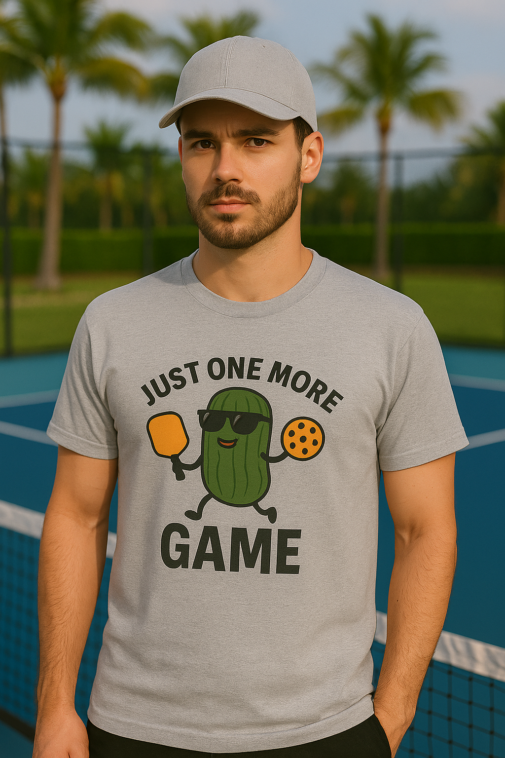 Just One More Game Pickleball T-Shirt – Funny Pickleball Graphic Tee for Men & Women | Pickleball Gift Idea
