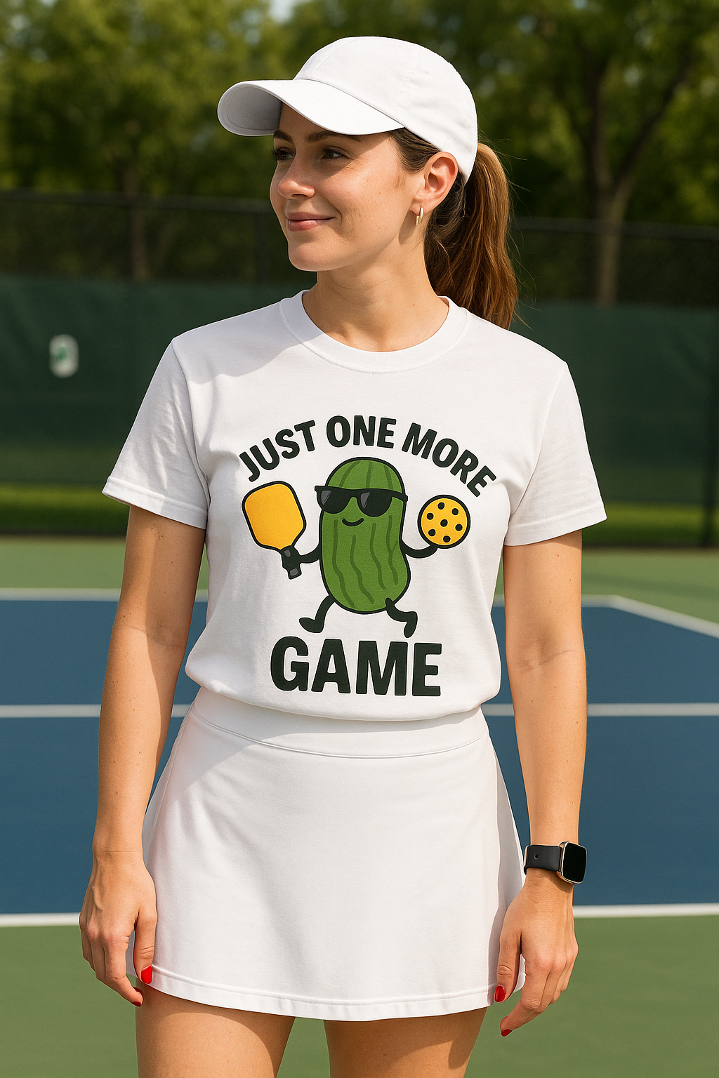 Just One More Game Pickleball T-Shirt – Funny Pickleball Graphic Tee for Men & Women | Pickleball Gift Idea