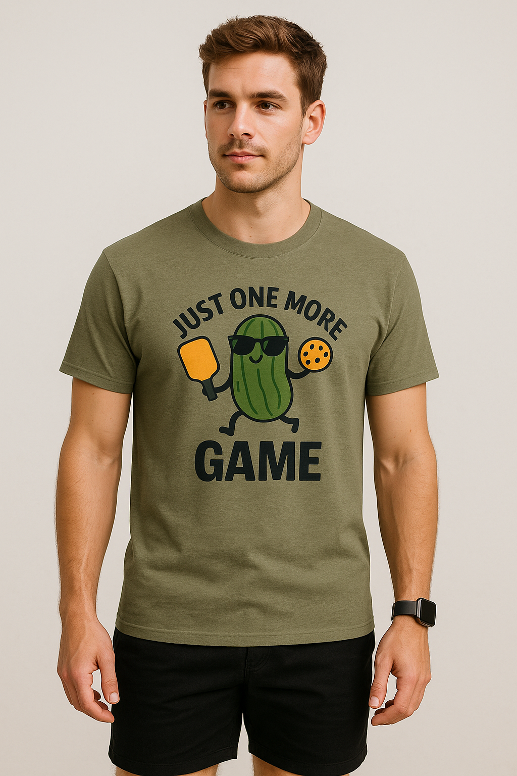 Just One More Game Pickleball T-Shirt – Funny Pickleball Graphic Tee for Men & Women | Pickleball Gift Idea