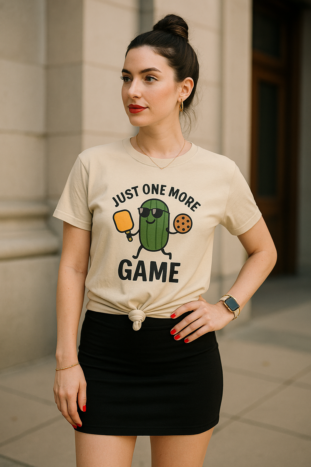 Just One More Game Pickleball T-Shirt – Funny Pickleball Graphic Tee for Men & Women | Pickleball Gift Idea