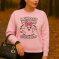 "I Ghost People All Year Round" Funny Halloween Sweatshirt – Cute Spooky Ghost Crewneck for Women – Cozy Fall Graphic Pullover