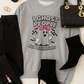 "I Ghost People All Year Round" Funny Halloween Sweatshirt – Cute Spooky Ghost Crewneck for Women – Cozy Fall Graphic Pullover