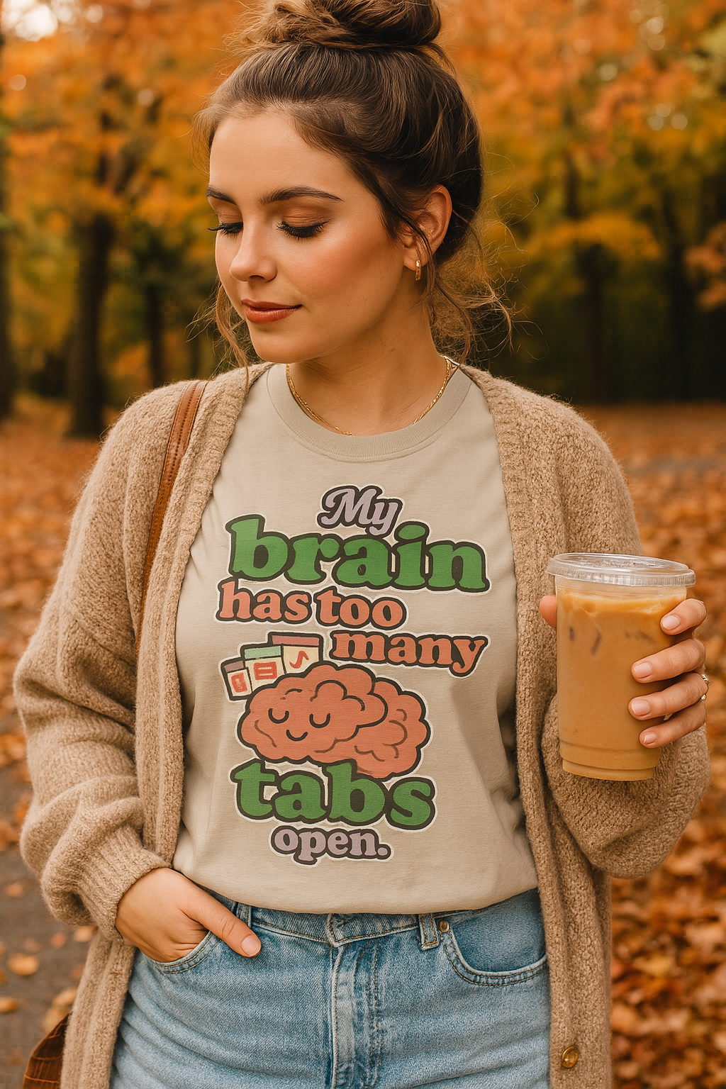 My Brain Has Too Many Tabs Open – Funny Graphic Tee