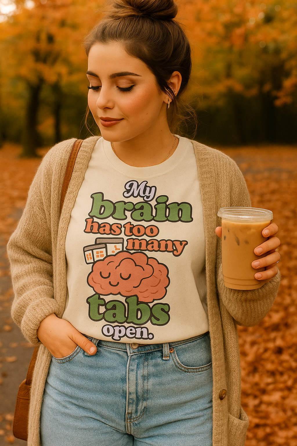 My Brain Has Too Many Tabs Open – Funny Graphic Tee
