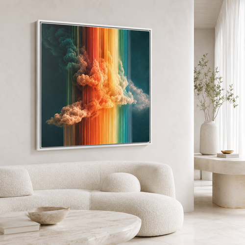 Colorful Surreal Cloud Canvas Wall Art | Luminous Drift