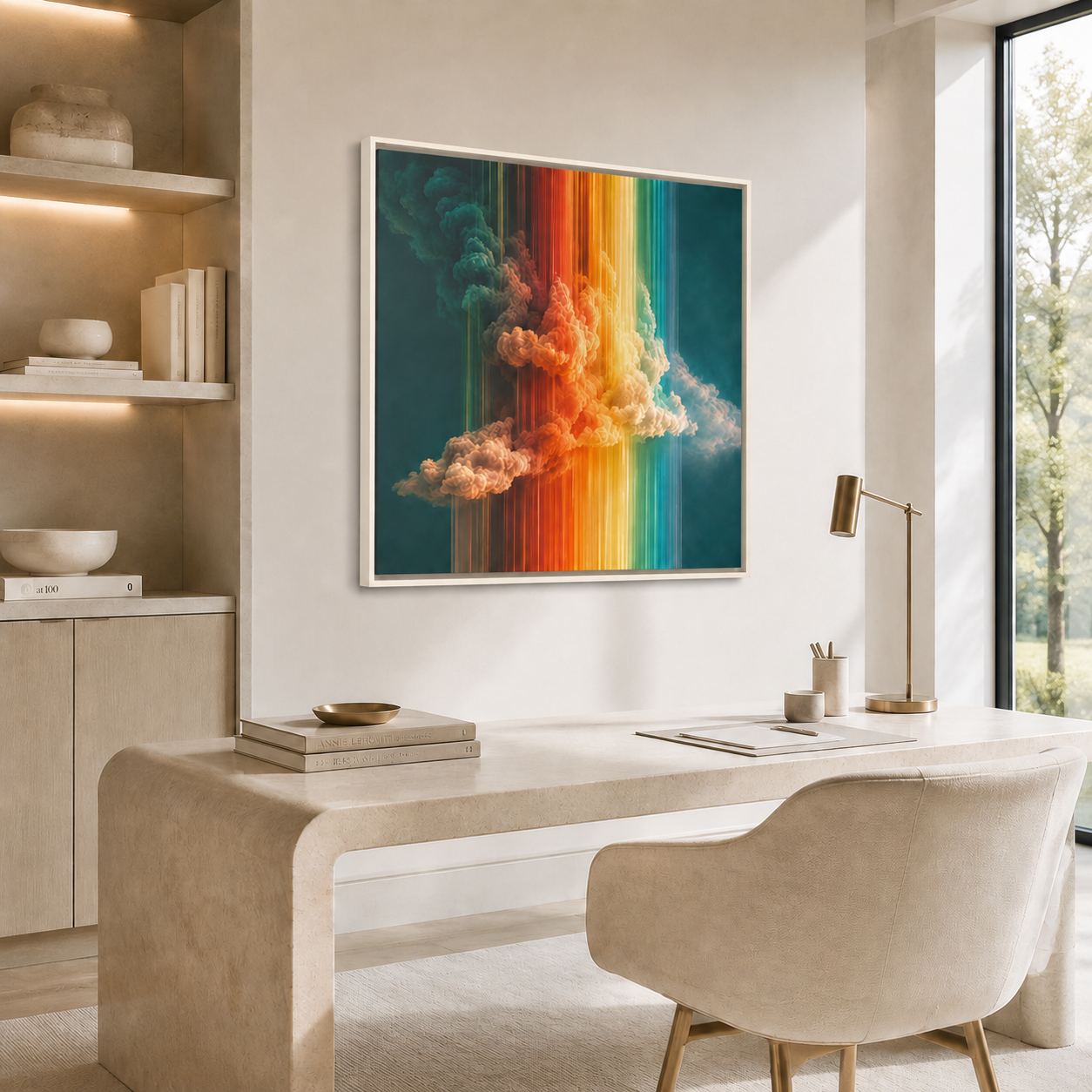 Colorful Surreal Cloud Canvas Wall Art | Luminous Drift