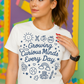 “Growing Curious Minds Every Day – Teacher Graphic Tee for Classroom, Back to School, Preschool, Kindergarten”