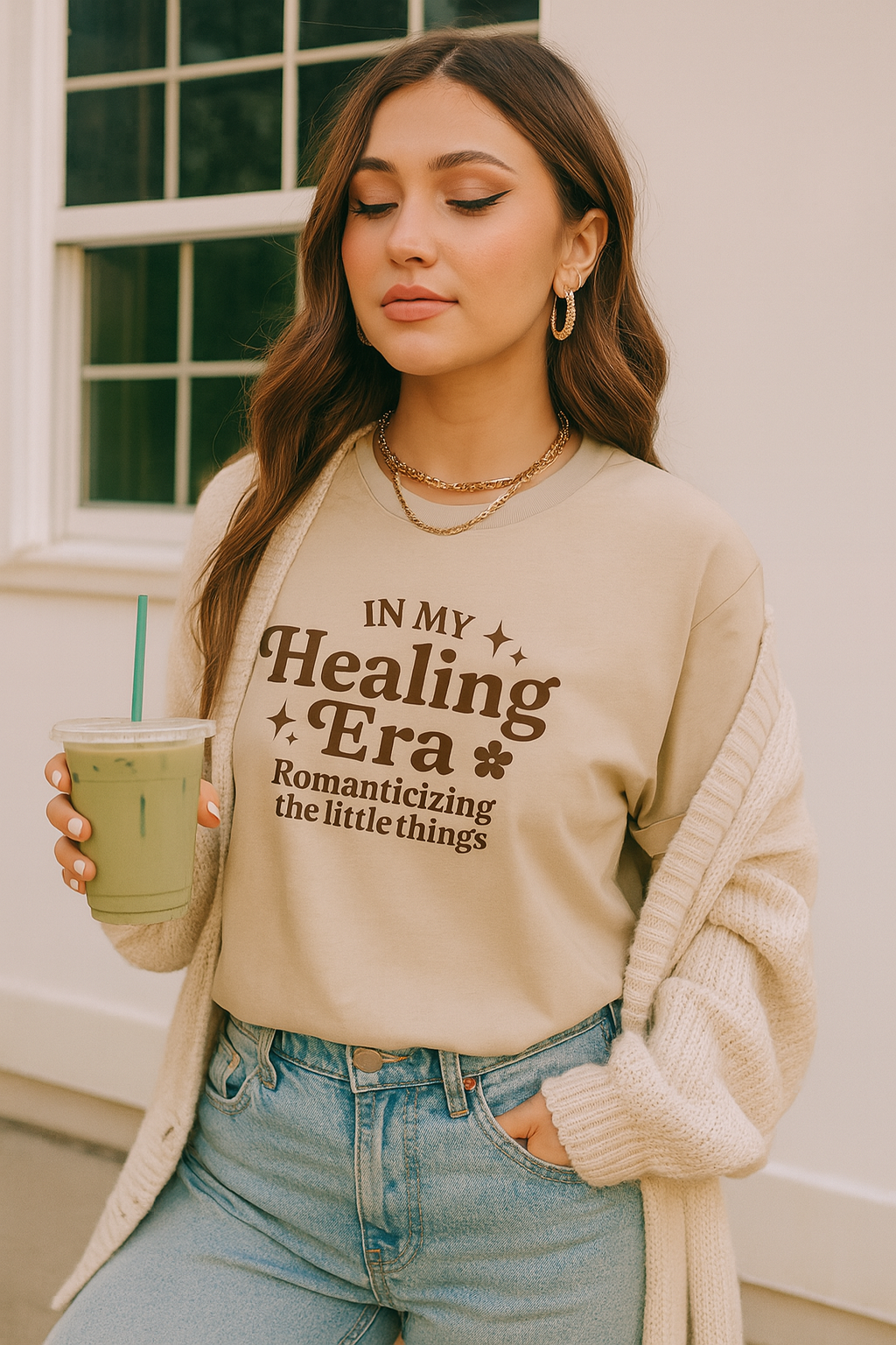 In My Healing Era Tee – Romanticizing the Little Things Aesthetic Shirt
