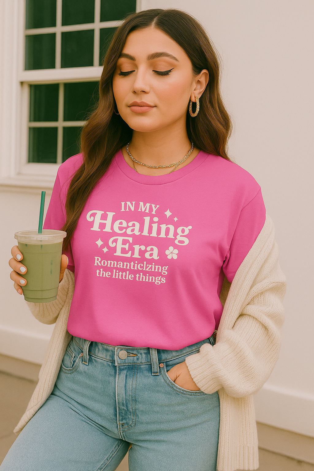 In My Healing Era Tee – Romanticizing the Little Things Aesthetic Shirt