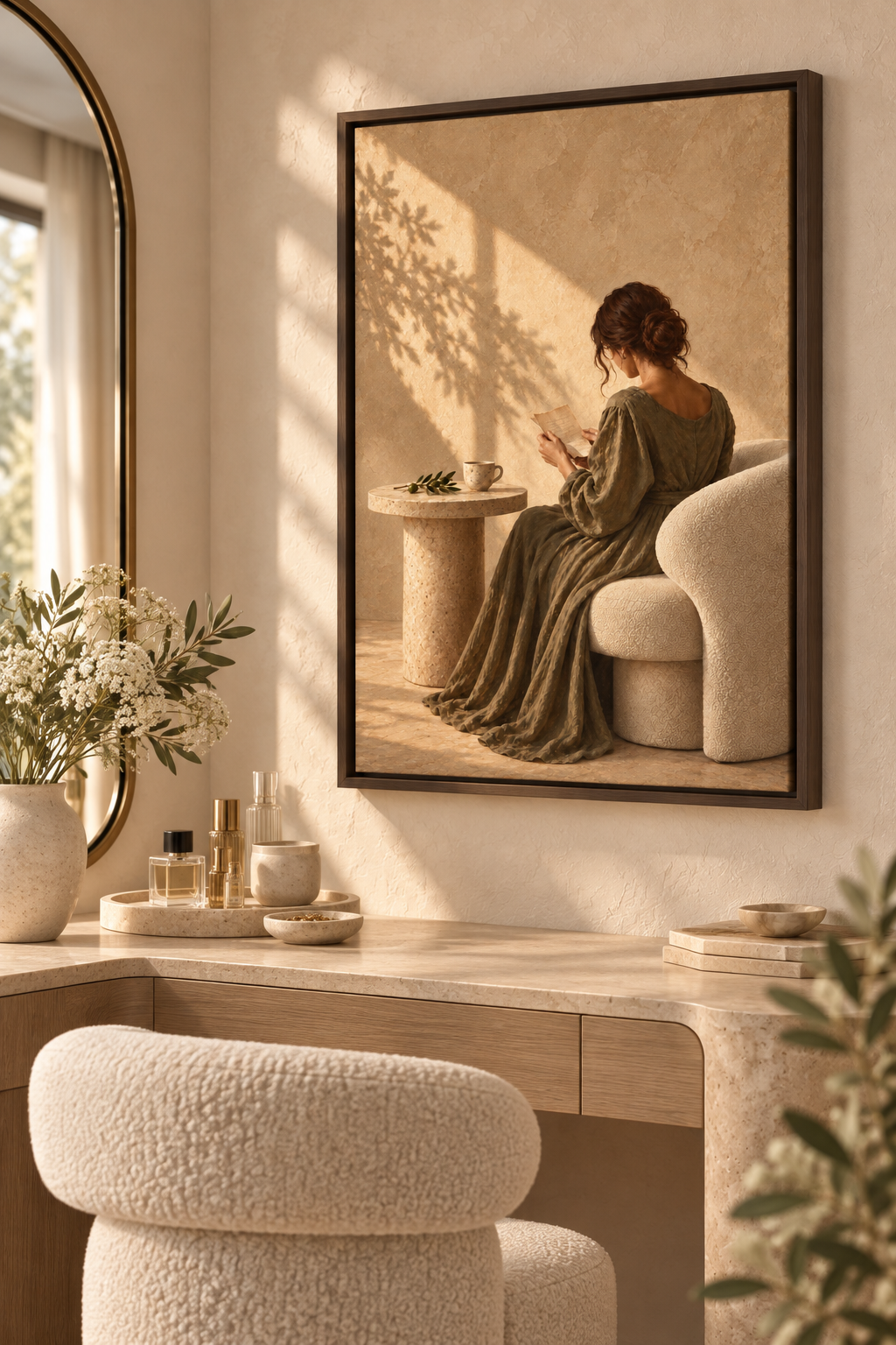 The Letter She Kept No. 35 — Figurative Woman Reading Wall Art