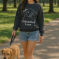 Custom Dog Name Sweatshirt – “Unleashed Love” Pet Lover Crewneck | Personalized Dog Owner Gift, Cute Minimalist Dog Line Art Pullover