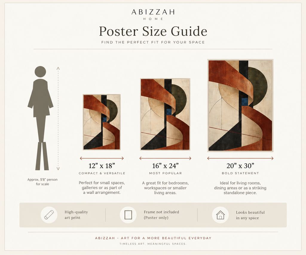 Sienna Relay No. 32 — Rust & Charcoal Abstract Fine Art Poster