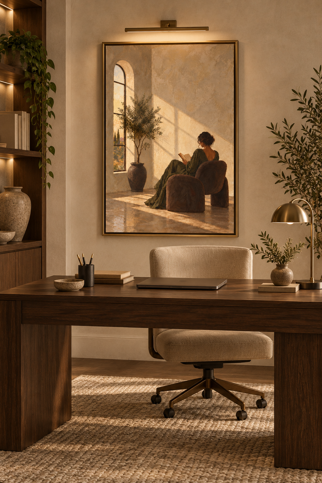 Afterlight Reader No. 34 | Figurative Woman Reading Wall Art