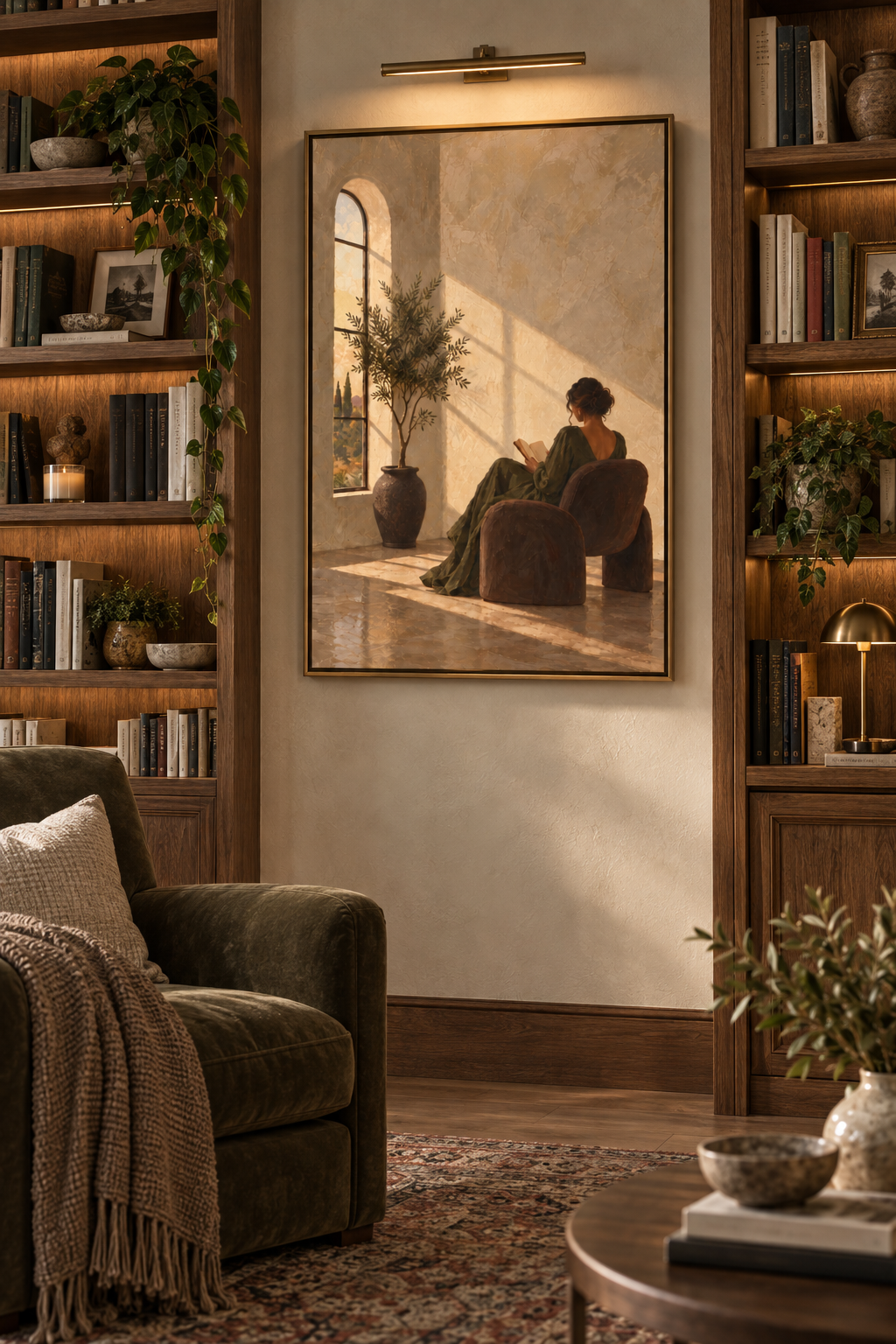 Afterlight Reader No. 34 | Figurative Woman Reading Wall Art