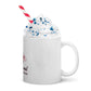 White glossy mug